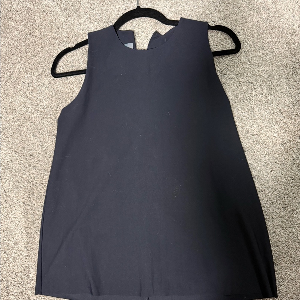 Maria Pinto Chic Black Sleeveless Blouse